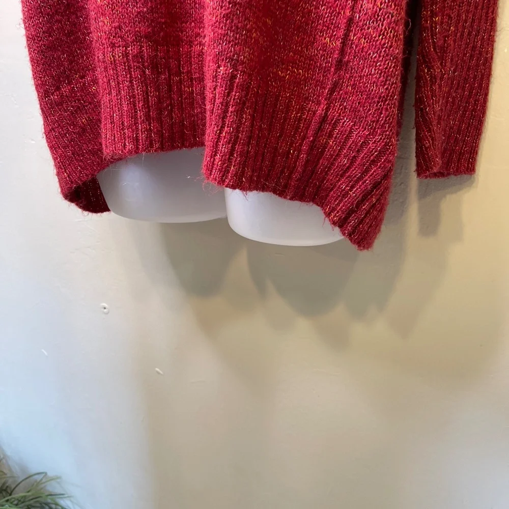 Kersh | Crew Neck Long Sleeve Exposed Seams Chunky VSCO Knit Sweater
